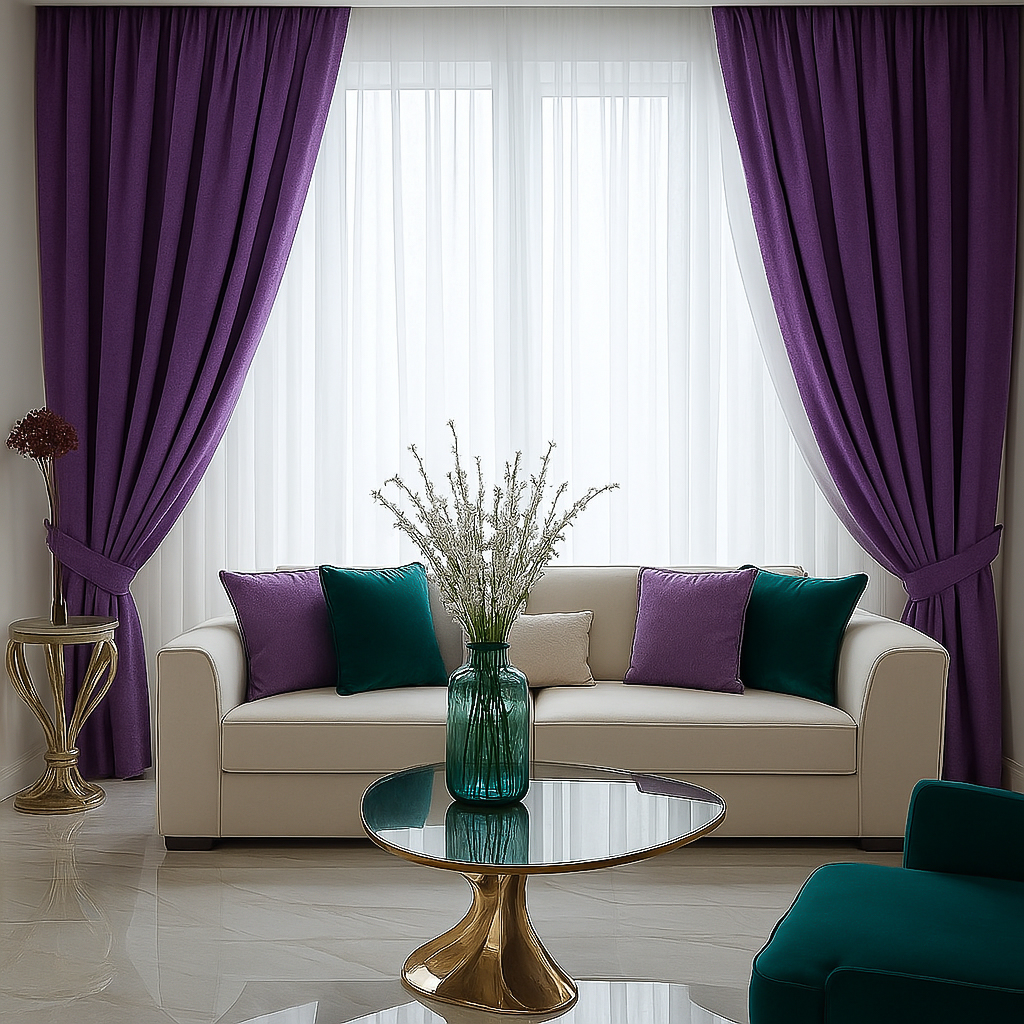 Draperie Velvet 04 – Violet Regal Blackout din Catifea de Lux